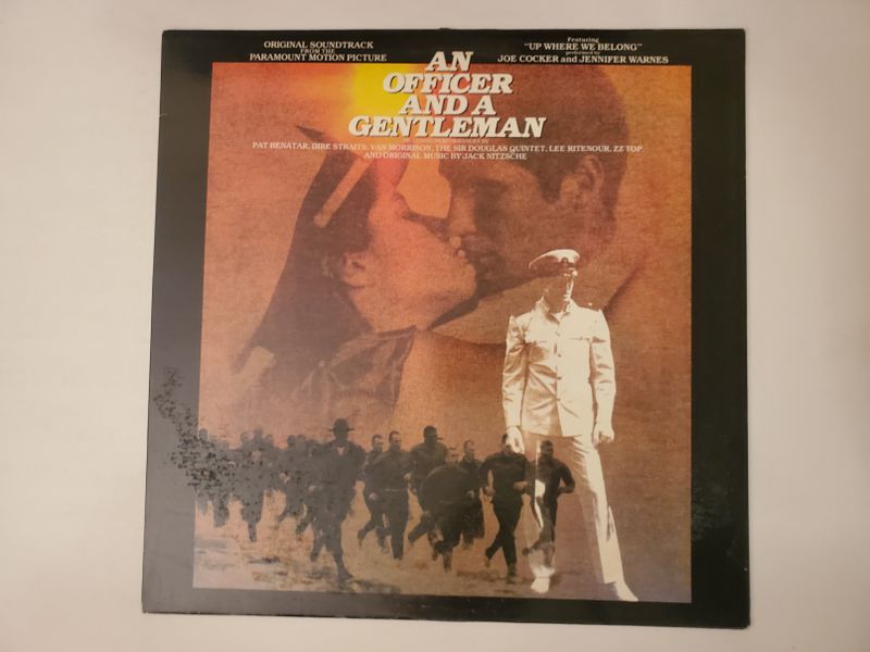 Various Artists (including Joe Cocker and Jennifer Warnes, Pat Benatar, Dire Straits, Van Morrison, etc.) An Officer and a Gentleman (Original Soundtrack) vinyl record
